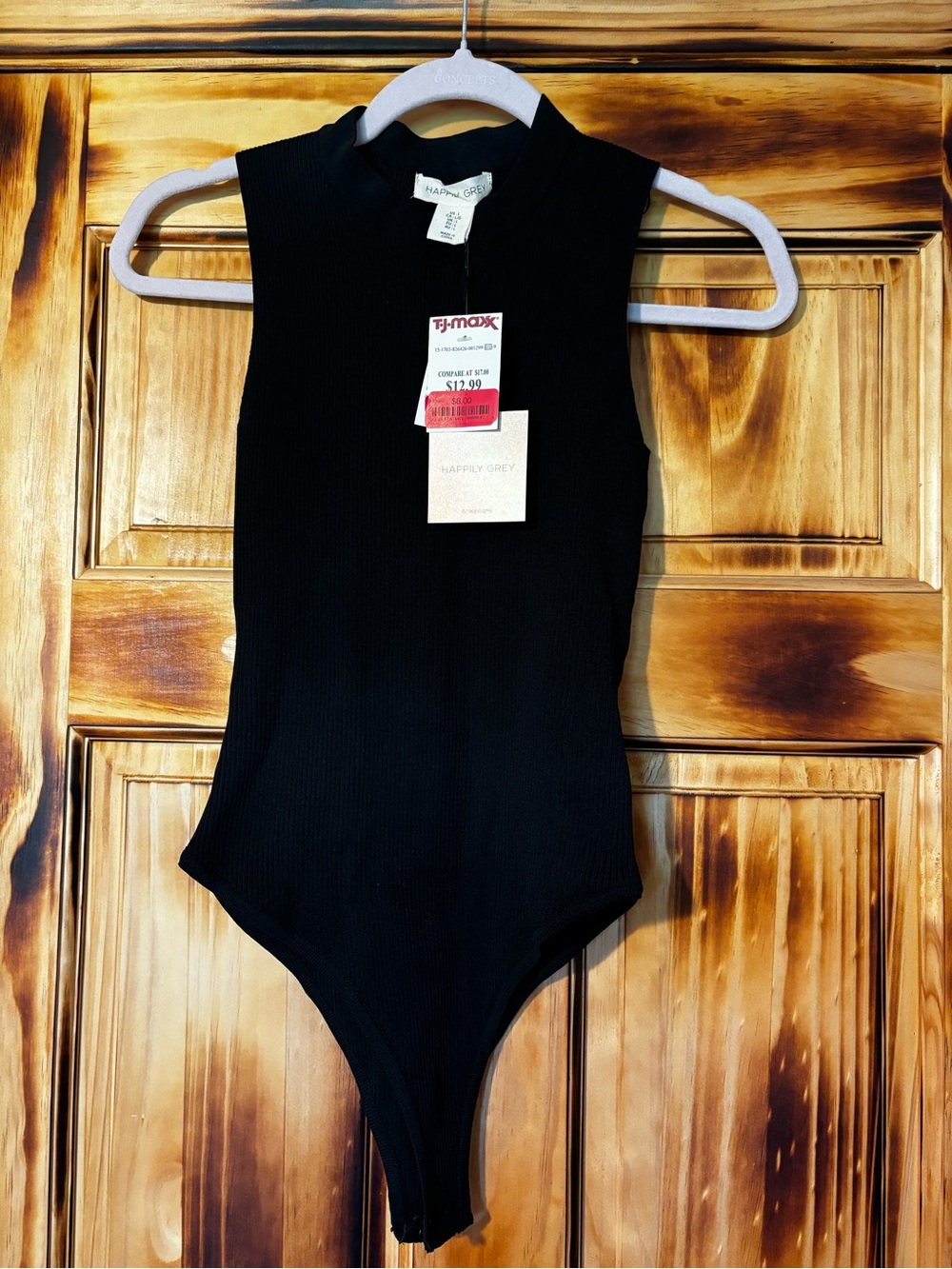 Black Ribbed bodysuit size Large